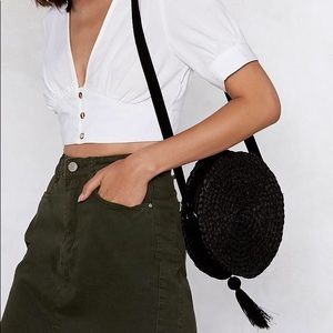 Nasty Gal Woven purse